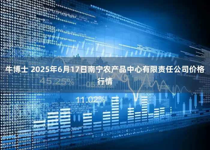牛博士 2025年6月17日南宁农产品中心有限责任公司价格行情